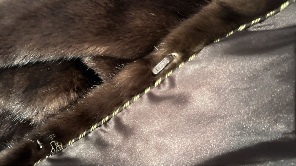 Шуба из натуральной норки