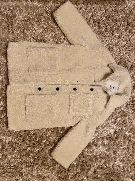 Palton Teddy bear Zara oversize marime S