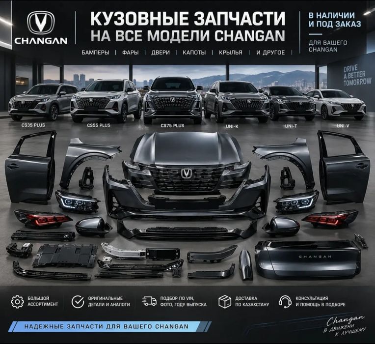 Кузовные запчасти Changan