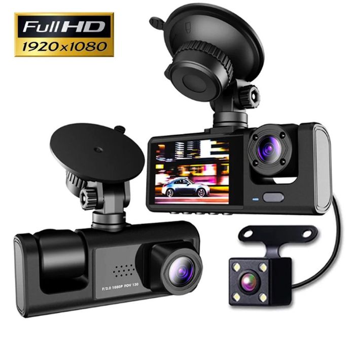 Видеорегистратор Full HD 1080P с 3 камери