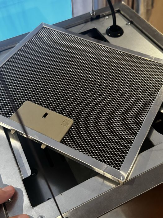 Hotă suspendată insulă LCD senzor tactil 37 cm oțel inoxidabil