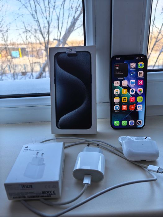 IPhone 15 Pro Max, 256, темно - синий, акб 87%