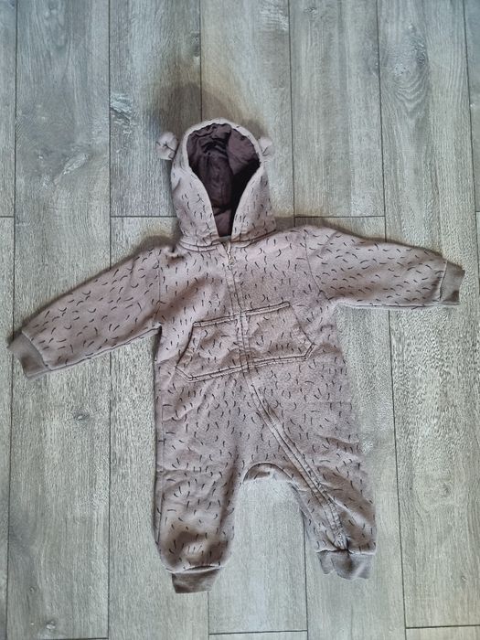 Боди тёплые с капюшоном на 9-12мес
