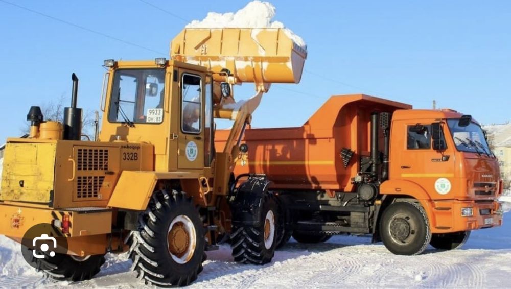 Уборка снега и вывоз Аренда фронтального погрузчика