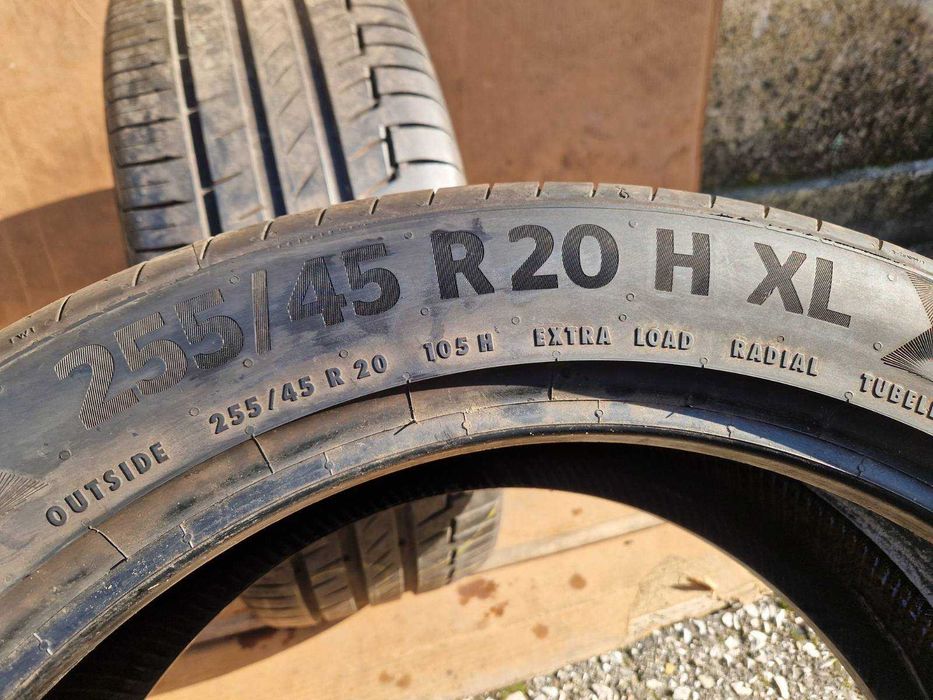 2 Continental R20 255/45 Летни гуми  DOT3622