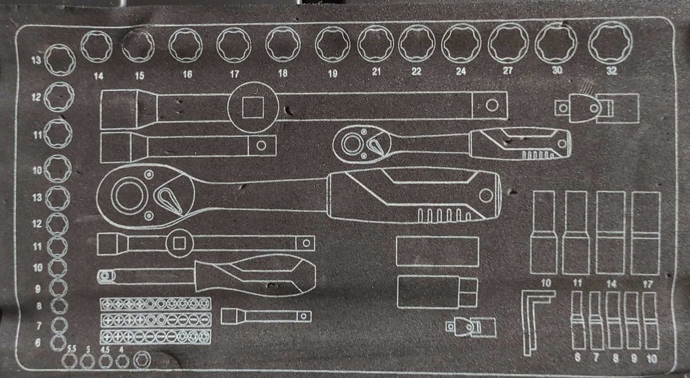 Набоp головок DЕXTER