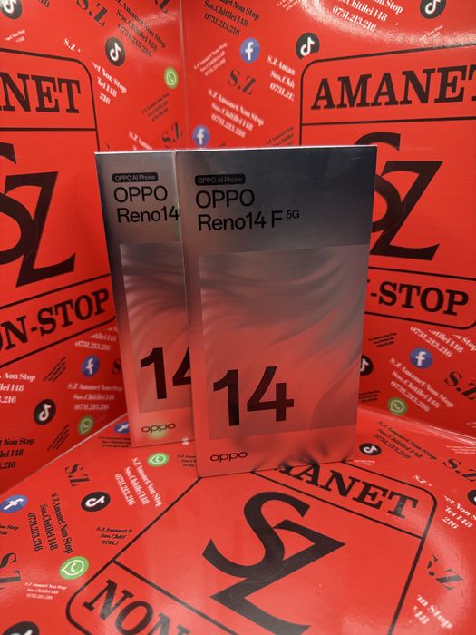 Oppo Reno 14F 5G Sigilat Amanet SZ Non Stop