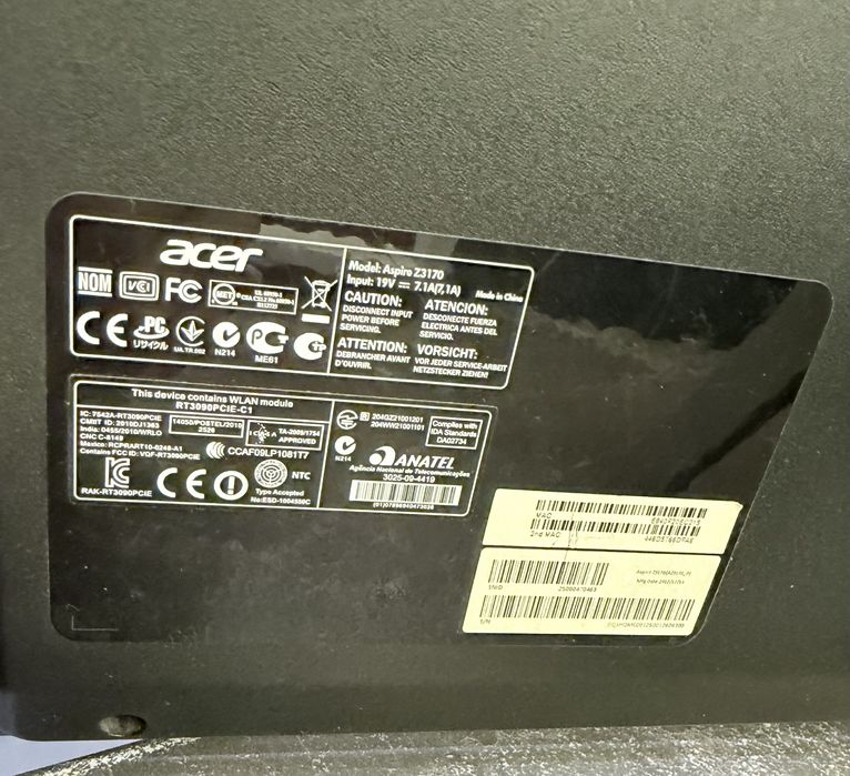 Моноблок Aser  состояние хорошие