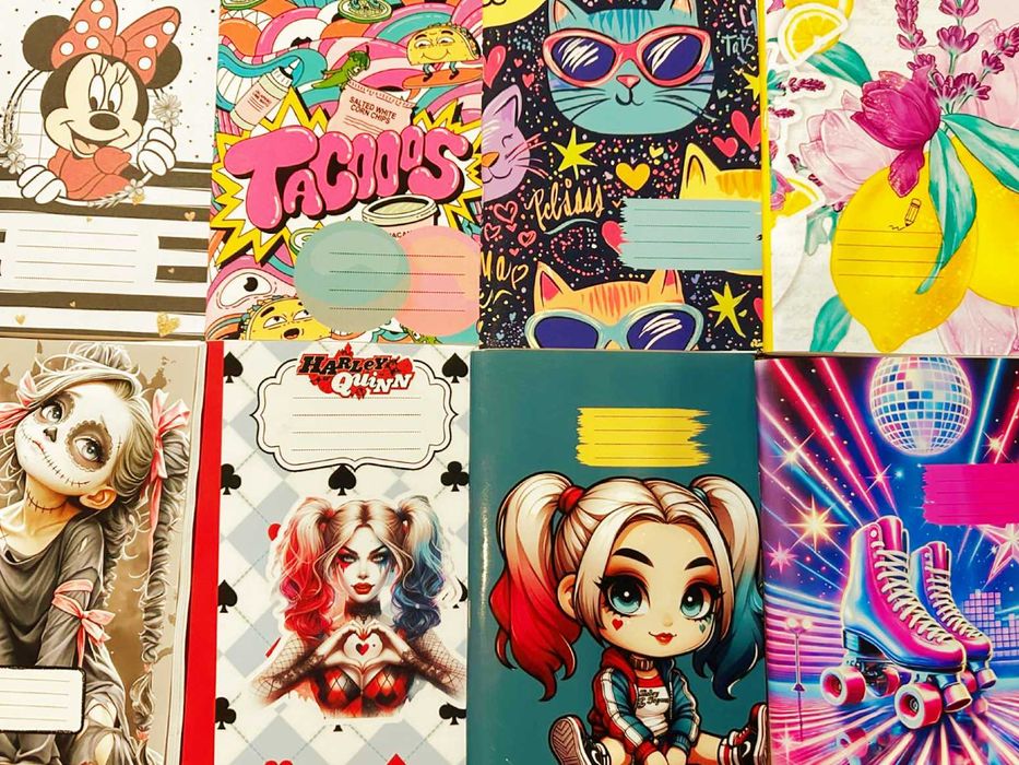 Красиви тетрадки - широки редове, А5