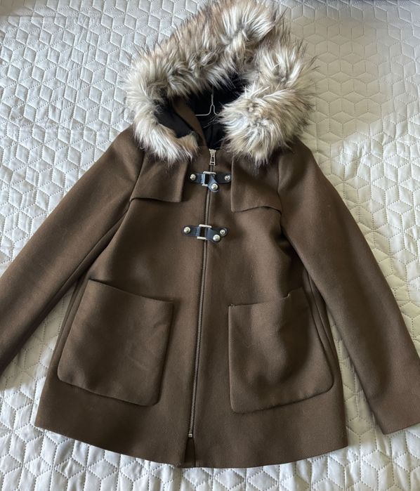 Palton Zara cu gluga
