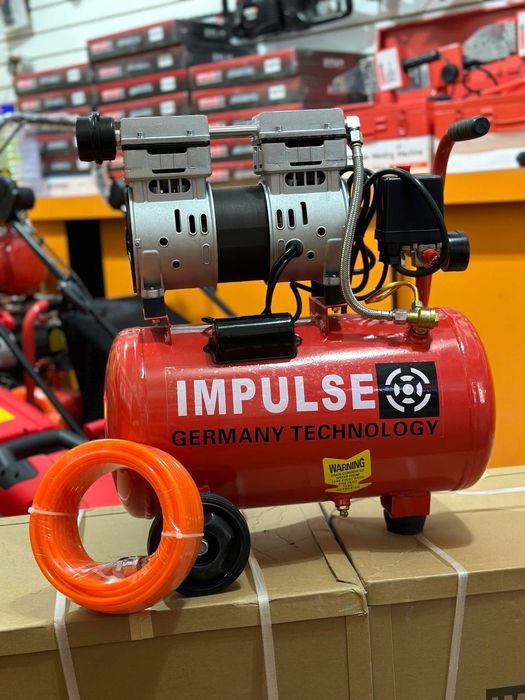 Компрессор (IMPULSE) Безмаслыный Безшумний Шумный компрессор