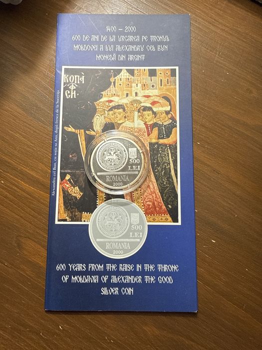 MONEDA BNR Alexandru Cel Bun 500 lei 2000
