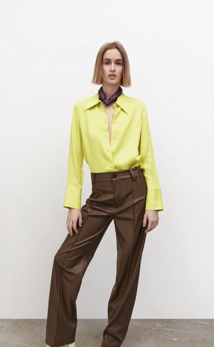 Кожени панталони на Zara размер S