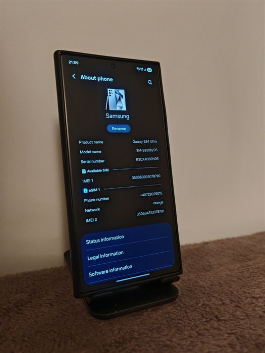 Samsung Galaxy S24 Ultra, Dual SIM, 12GB RAM, 256GB,  Garantie!