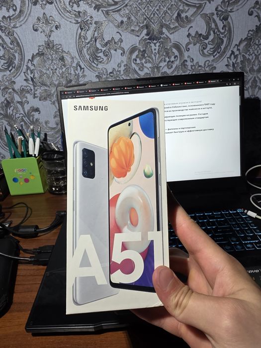 Samsung A51 128GB | Original | Ta'mirlanmagan | Qutisi bor