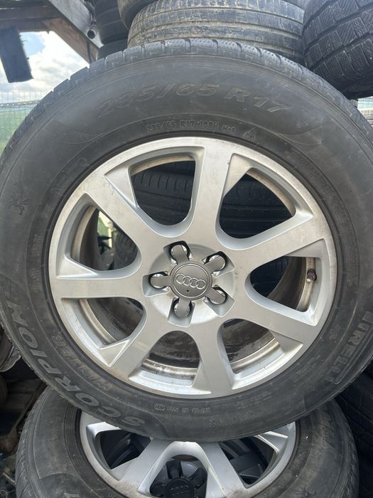 Roti jante audi Q5  5X112 cu cauciucuri iarna 235 65 R17