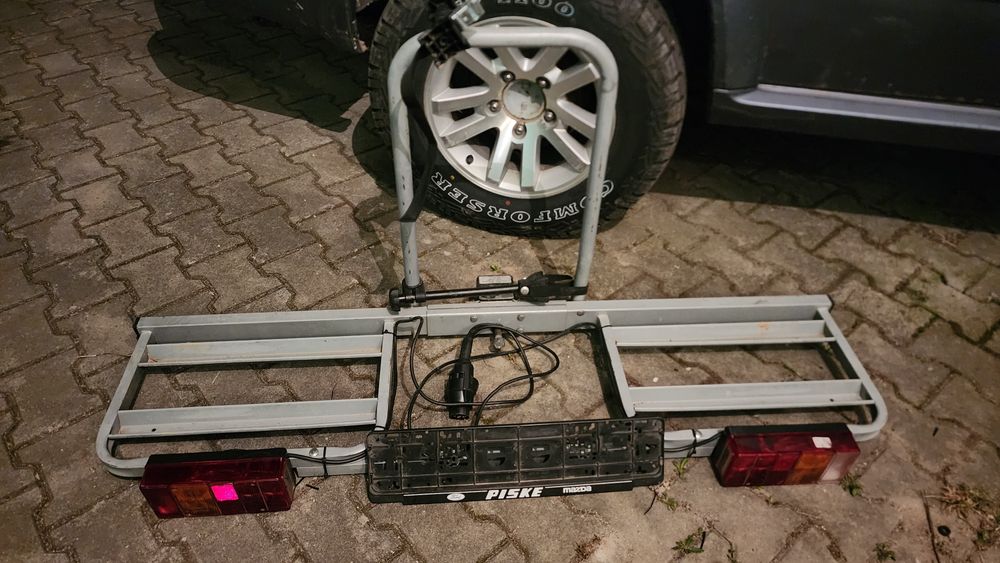 Suport 2 biciclete EUFAB auto pt cârlig