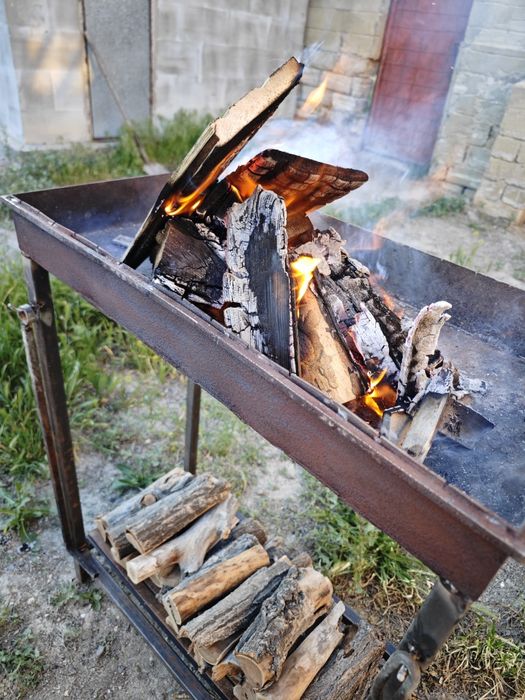 Баня на дровах с шатром