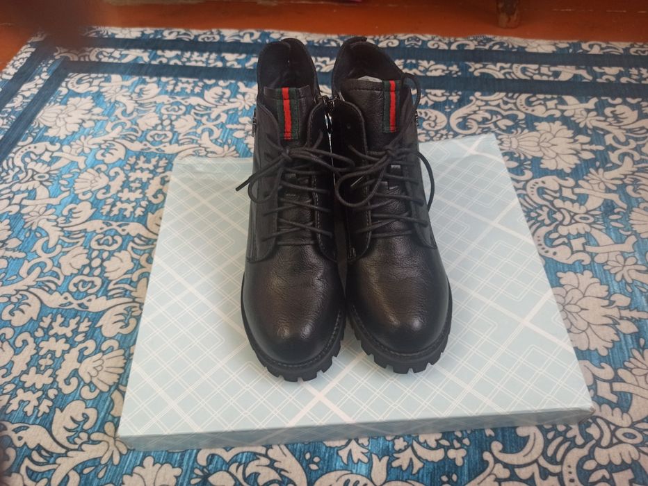 Ботинки эко кожа утепленные на флисе