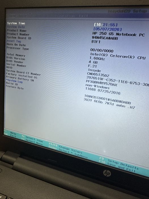 Laptop HP250 G5  gri  SSD
