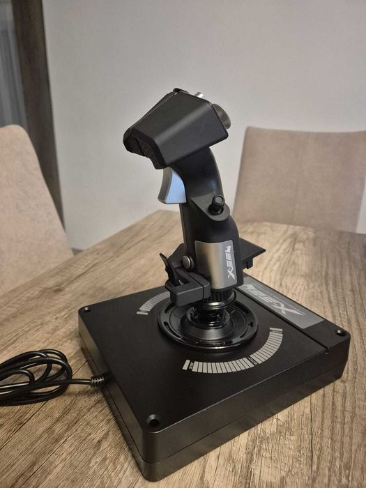 Joystick Logitech Saitek Pro Flight X56 H.O.T.A.S., negru, 18,5x22,5x26,6cm + THRUSTMASTER T.Flight Rudder Pedal (set complet)