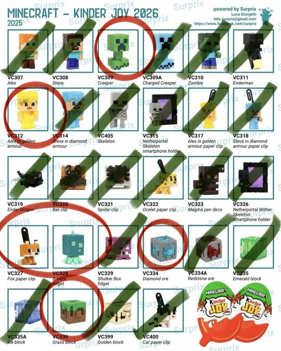 Киндер джой майнкрафт, kinder joy minecraft фигурки игрушки