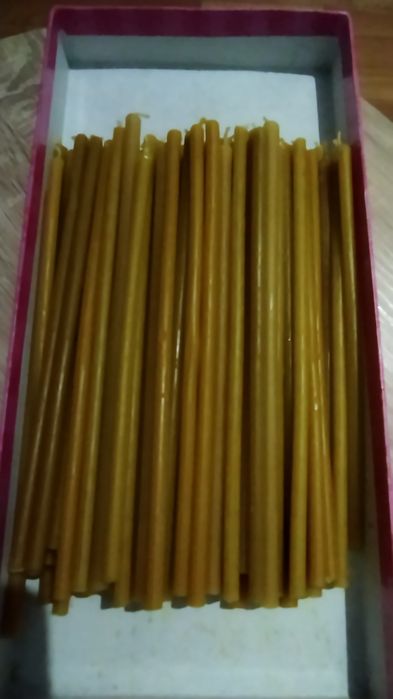 Свечи восковые 21 см 100 штук