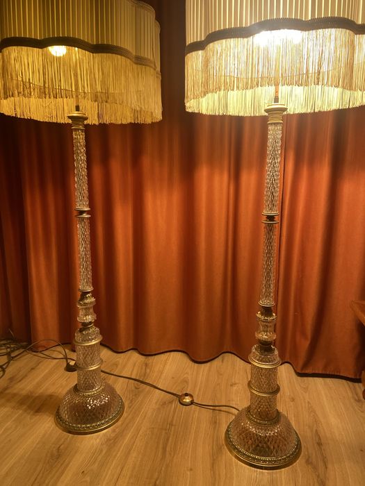 Lampadar din cristal si bronz -180 cm / pret bucata