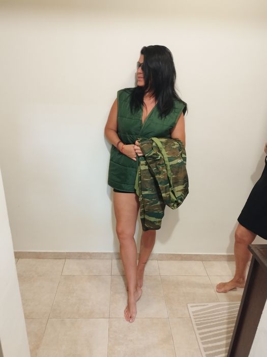 Камукамуфлажно яке,комплект с елек и качулка