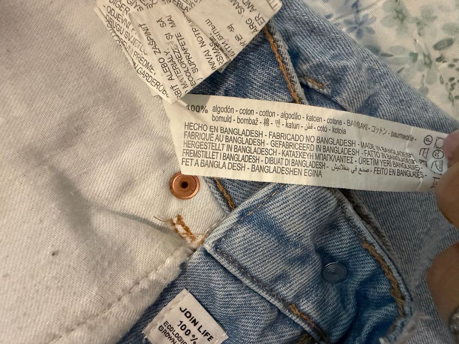 Zara светло сини дънкови панталонки размер 36