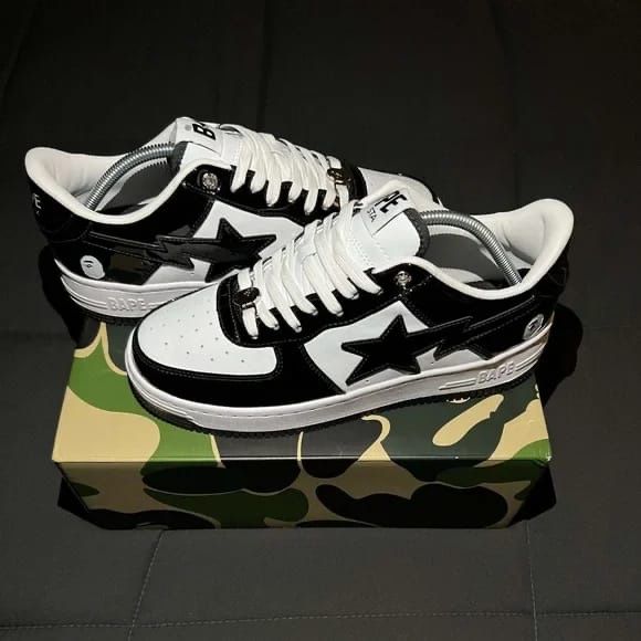 Bape sta low "panda" - black/white - full box