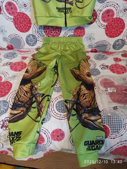 Trening Marvel Groot Hanorac Pantaloni Guardian of Galaxy copii 8-9-10