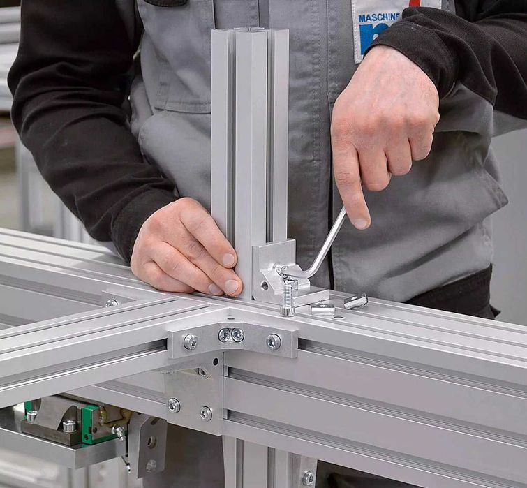 Конструктивен алуминиев профил 30х30 мм, 8 мм слот