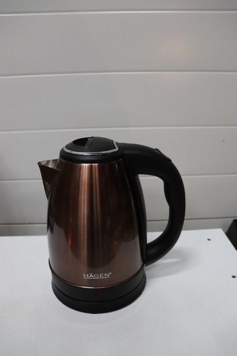 Hagen, Компактна електрическа кана от неръждаема стомана, 1500W, 1,8L