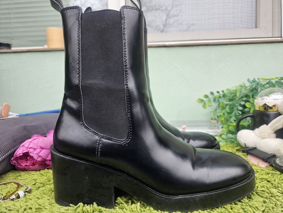 H&M черни ботуши N40