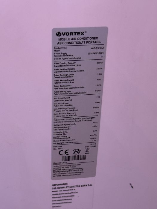 Aparat de aer conditionat portabil