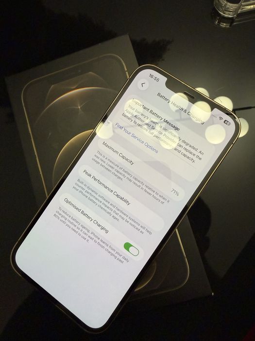 Iphone 12 pro max 256gb gold