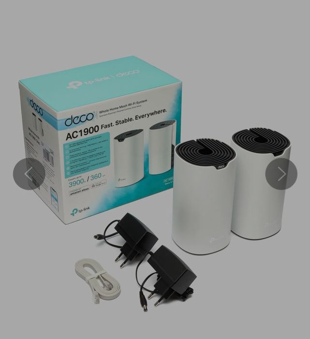 Домашняя и офисная Mesh WiFi система TP-Link Deco S7 AC1900, 2-устройс