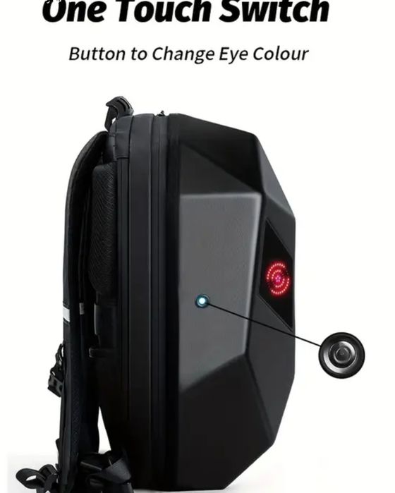 Rucsac moto extensibil casca  led cu afisaj ,produs nou,husa48x33