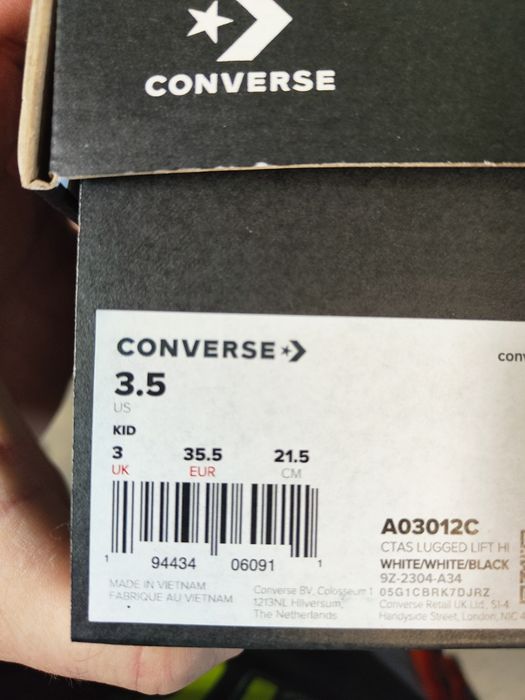 Converse albi inalti
