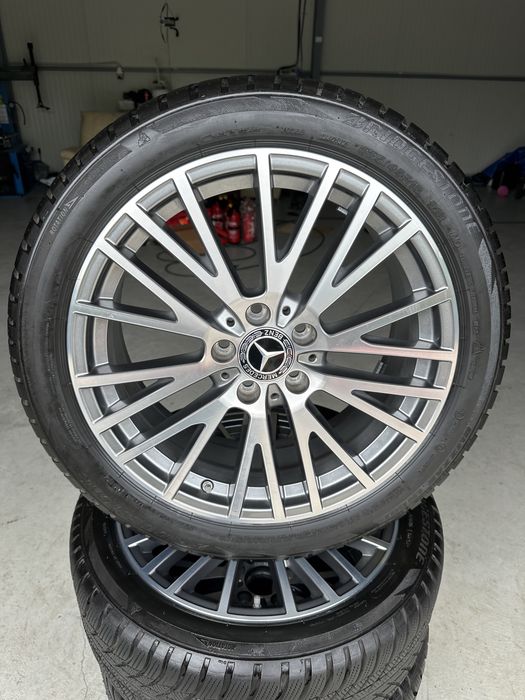 jante mercedes a b cla class 5x112 ca noi anvelope 225 45 18 bridgestone