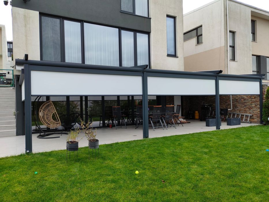 Copertine/Marchize retractabile. Casetate, Simple, Verticale, Zip