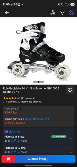 Role 4 in 1 , petine , roler skate clasic tuff 6 7