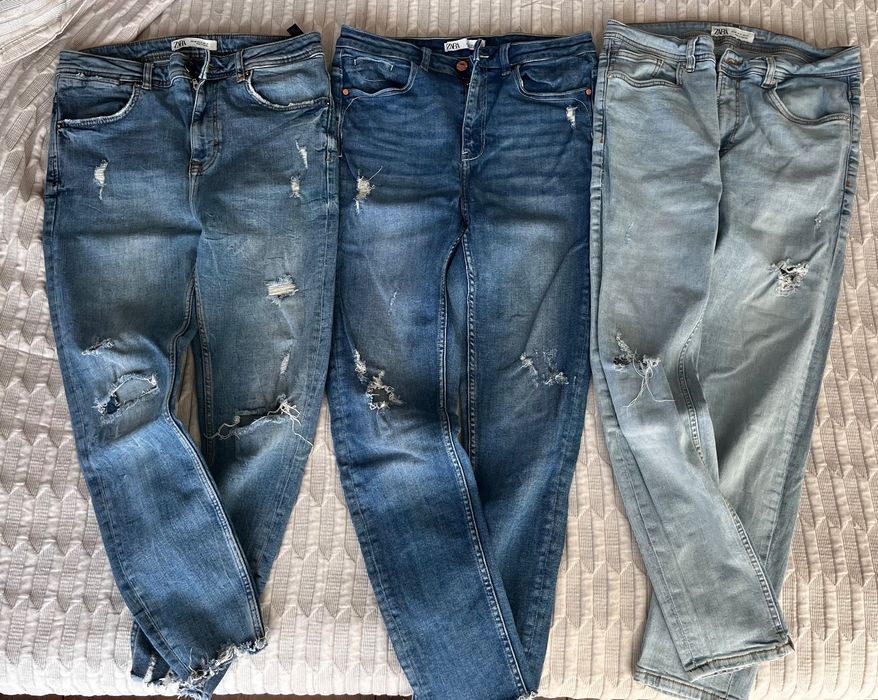 Zara 3 бр. дънки, размер 40