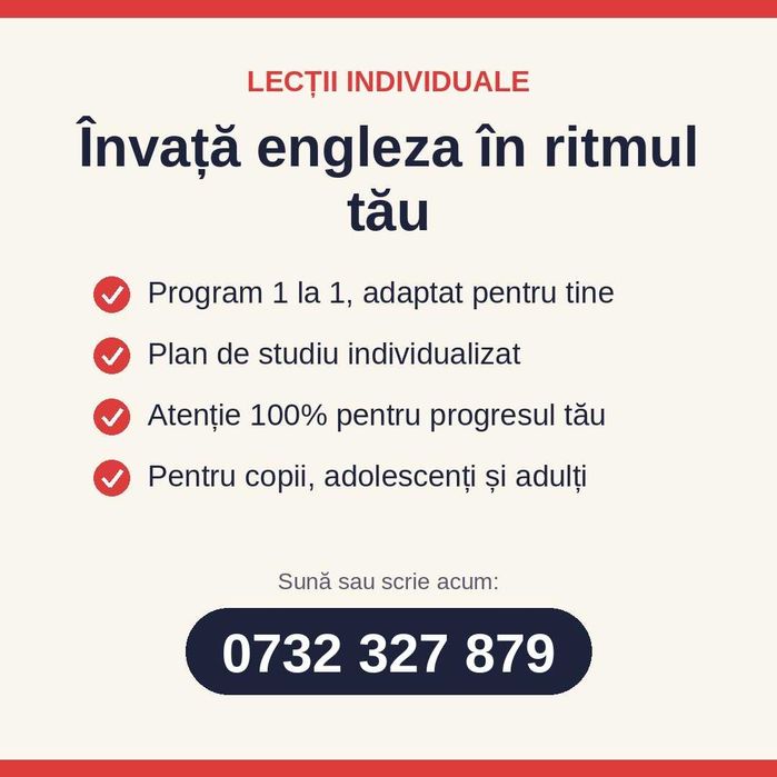 Cursuri de limba engleza personalizate si individualizate