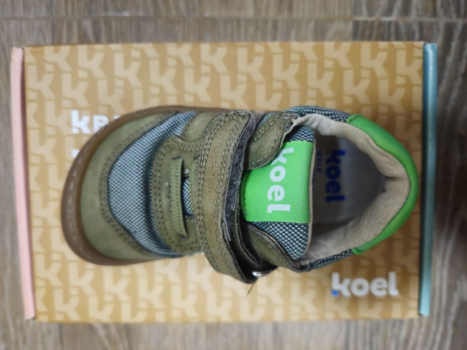 Детски боси обувки KOEL Dylan II Textile Olive