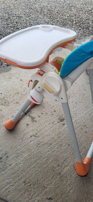 Scaun de masa Chicco Polly 2 in 1 Wood Friends