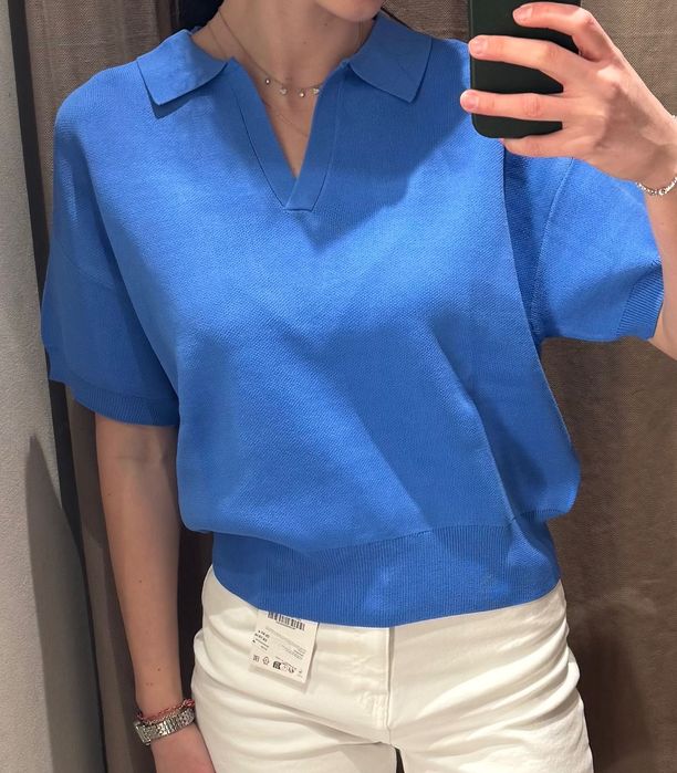 Zara плетена блуза НОВА