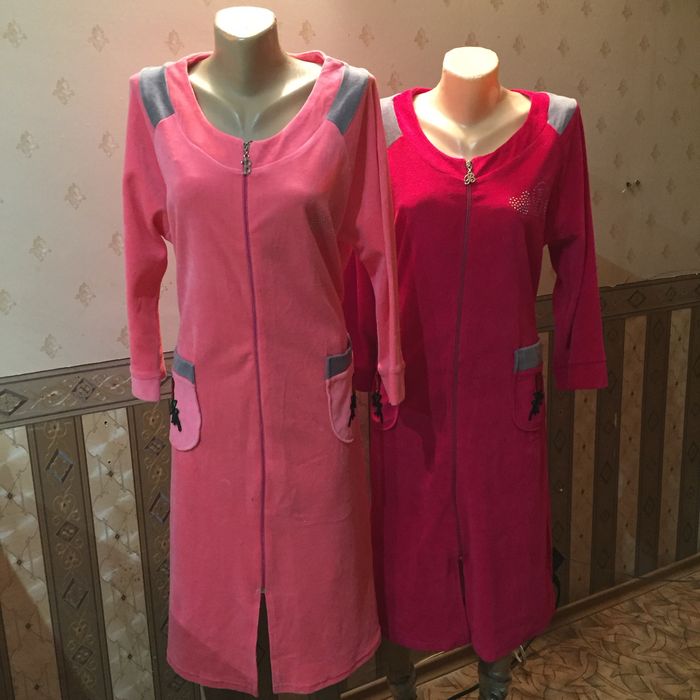 Домашние халаты велюр