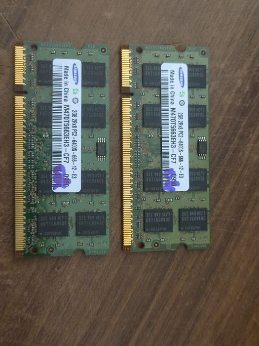 Kit 4gb RAM DDR2 PC2 de laptop 800mhz 6400s - Samsung